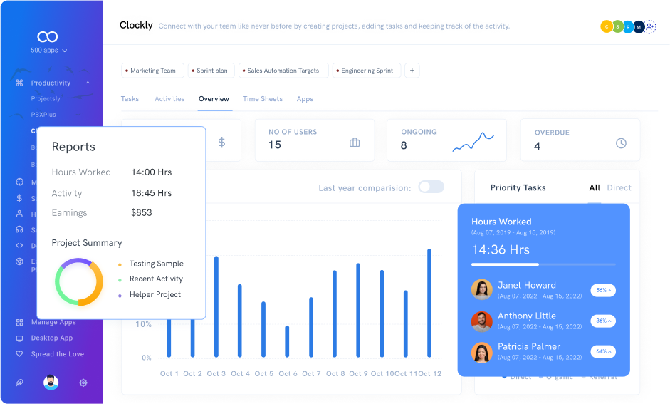 time tracking reports leave note