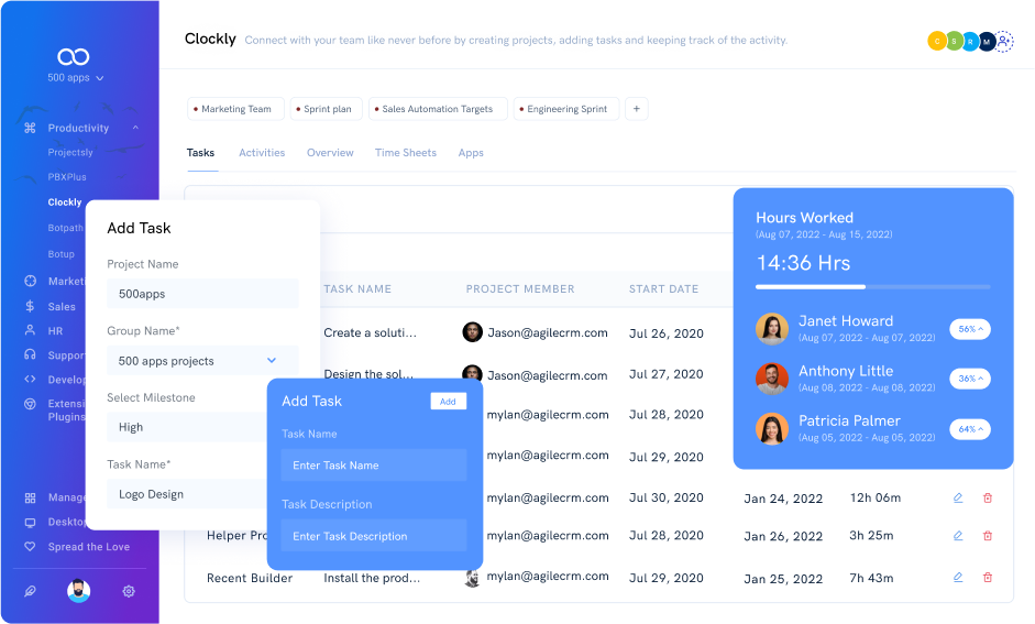 Time Tracking Software Clockly By 500apps